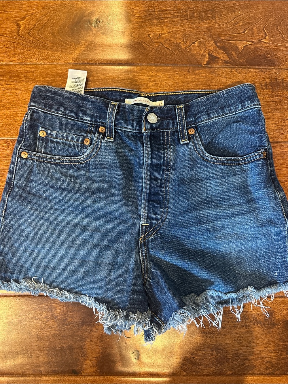 Levi’s Ribcage Denim Cutoff Shorts